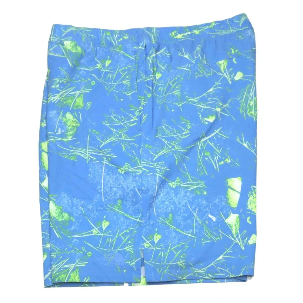 The North Face Wander Blue SuperSonic Print Standard Fit Dry Shorts Mens Size XL